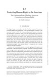 Protecting Human Rights in the Americas: The Continuous Role of the Inter- American Commission on Human Rights